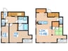 ＳＩＬＶＥＲＡＤＯ方南 2LDKの間取り