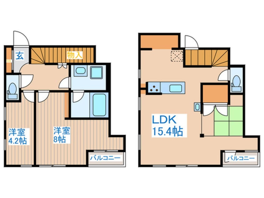 間取図 ＳＩＬＶＥＲＡＤＯ方南
