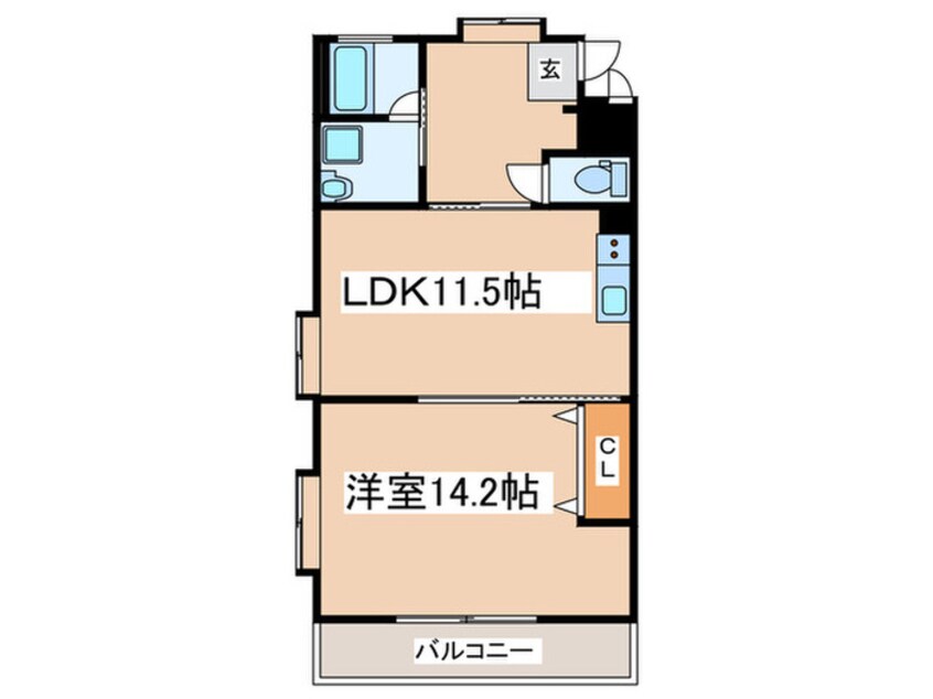 間取図 茅ヶ崎フェリックスコート長尾