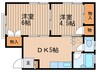 本田ハイム 2DKの間取り