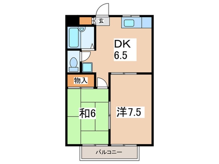 間取り図 ビューハイツ榊原A