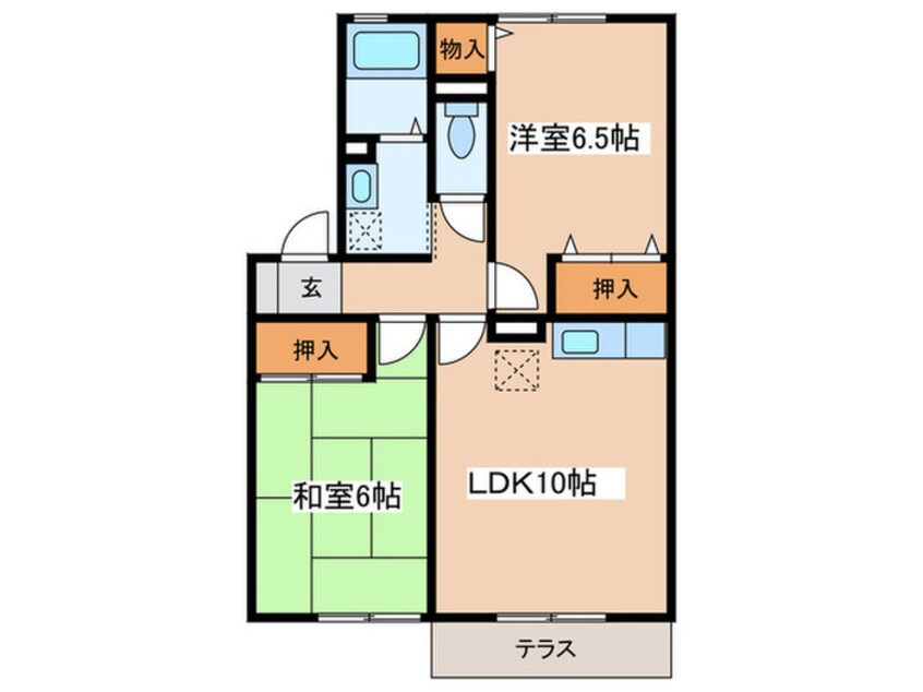 間取図 グリ－ンパレス