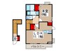 コーラルリーフ 1LDKの間取り