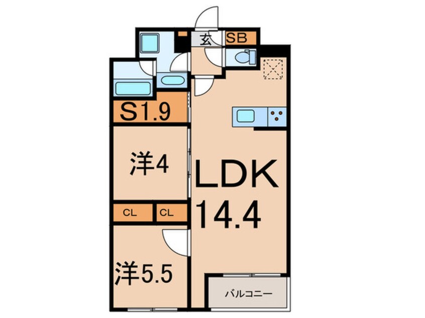 間取図 アジュールテラス目黒祐天寺