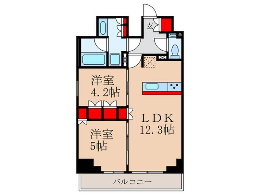 間取図 ザ・パークハビオ新中野