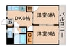 メゾン鈴木 2DKの間取り