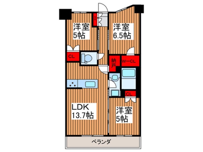 間取図 ﾗｲｵﾝｽﾞ川口並木ｸﾞﾗﾝｹﾞｰﾄ（1208）