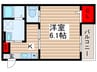 メグリオ新松戸Ⅱ 1Kの間取り