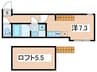 Konomi Terrace 1Rの間取り