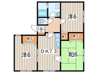 間取図 コージー湘南山手