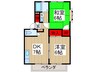 ベルハイツ 2DKの間取り