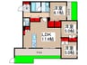 Mayfair 3LDKの間取り