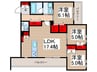 Mayfair 3LDKの間取り