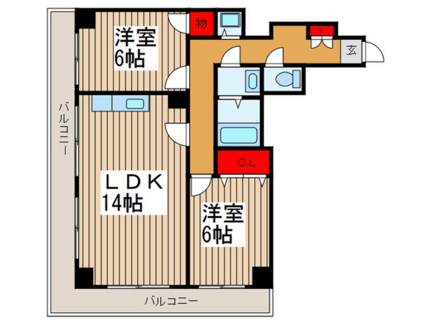 間取図 せぞん若海