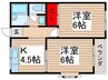 フラワ－ハイツ 2Kの間取り