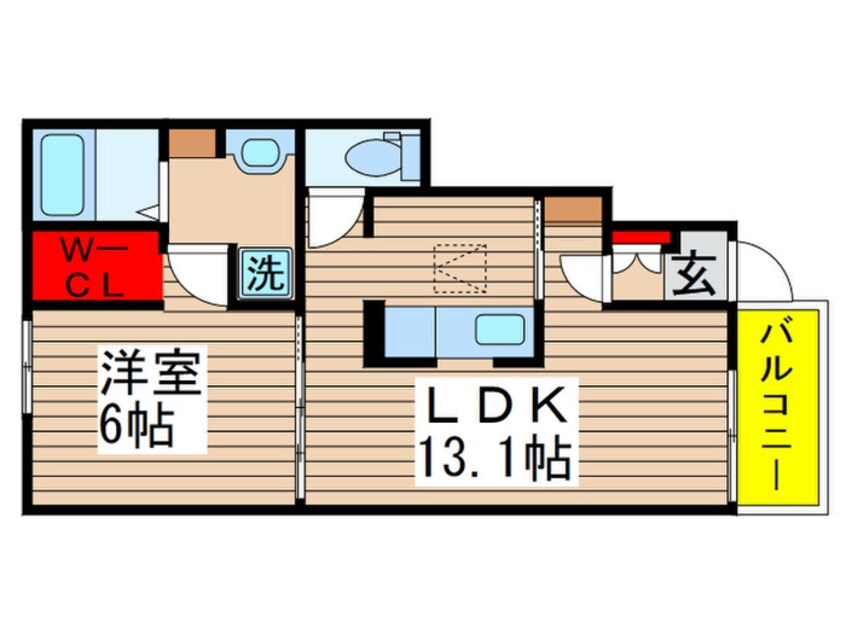 間取図 ラルーチェⅠ