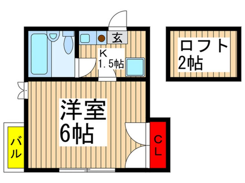 間取図 幸町グリ－ンハイツ