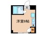 角田マンション 1Rの間取り