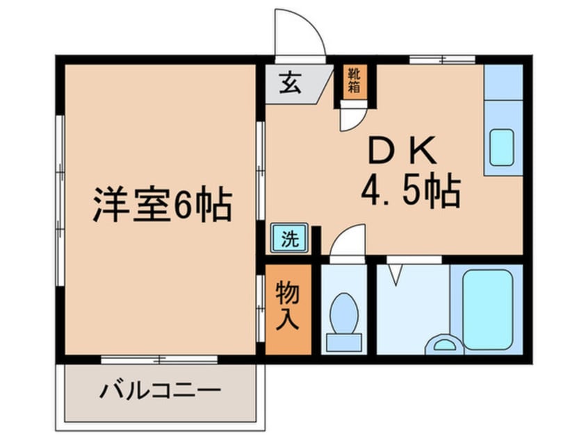 間取図 ヒルサイド夢見ヶ崎
