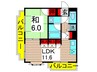 ウィンベルコーラス亀有（202） 1LDKの間取り