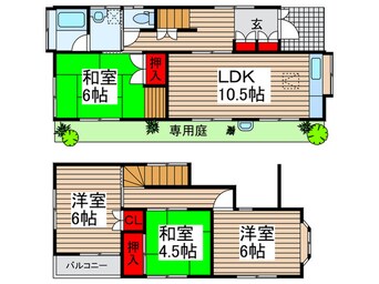 間取図 東平賀戸建