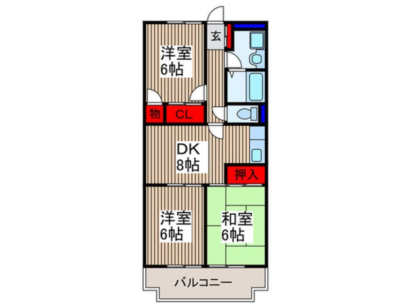 間取図 サンライズマンション