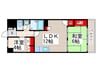 サンライズ西葛西 2LDKの間取り
