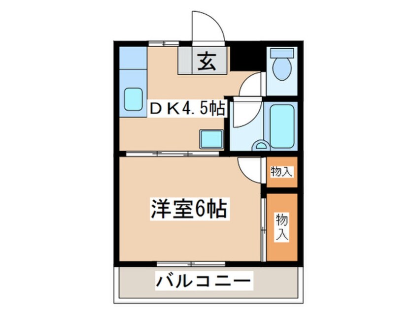間取図 ルック西生田Ａ