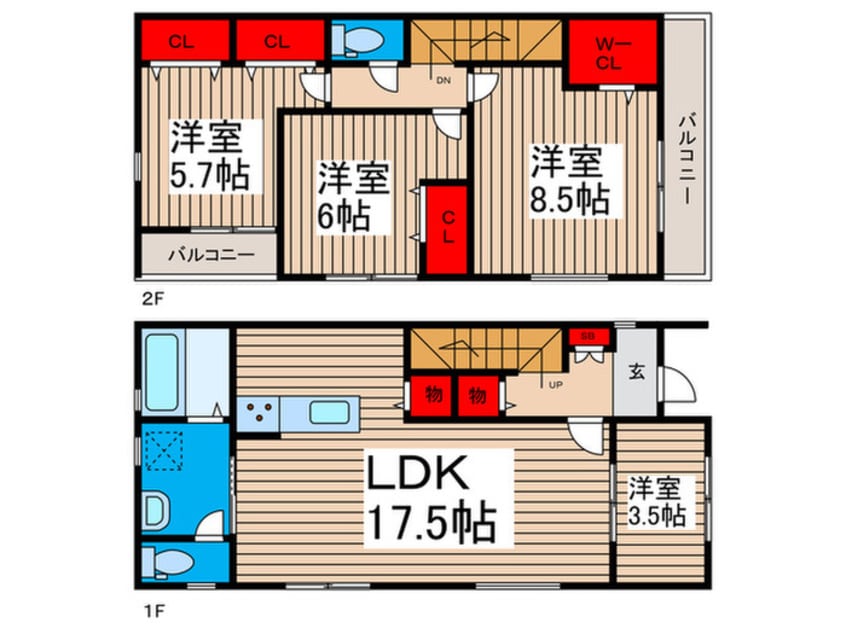 間取図 ﾏｲﾎｰﾑﾈｸｽﾄ野田尾崎台Ⅱ1号棟