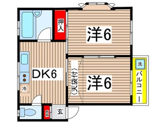 間取図 ラフォ－レ稲城