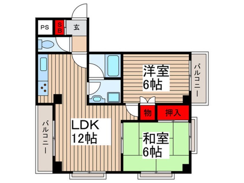 間取図 プレステージ浦和