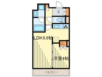 間取図 ルピナス高輪(504)