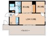 茗荷谷ハウス 2LDKの間取り
