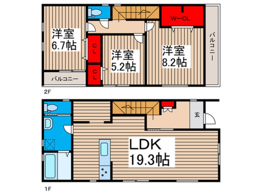 間取図 ﾏｲﾎｰﾑﾈｸｽﾄ野田尾崎台Ⅱ4号棟