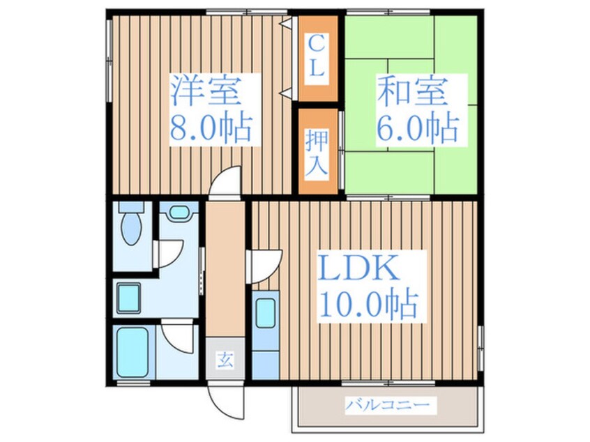 間取図 石川町ベルメゾンＡ棟