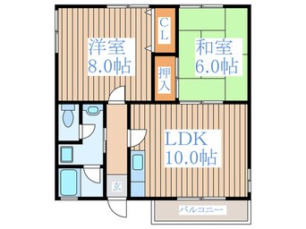 間取図 石川町ベルメゾンＡ棟