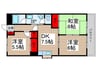 ＫＭハセガワ 3DKの間取り