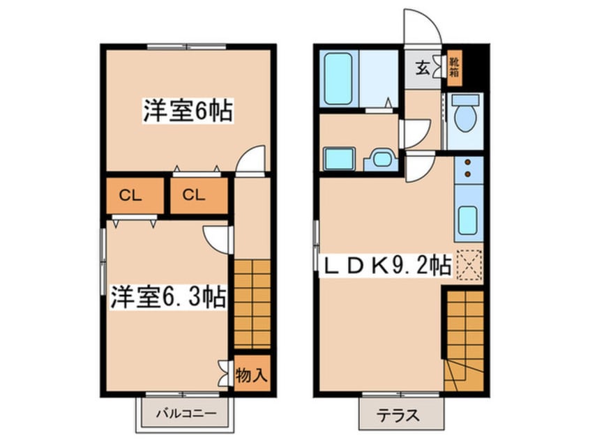 間取図 メゾンドアウラ