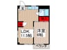 吉岡マンション 1LDKの間取り