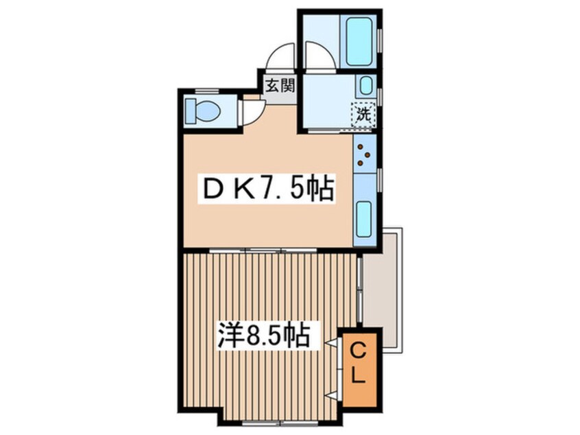 間取図 コ－ポブラウン