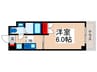 サムティレジデンス浦安 1Kの間取り