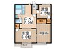 ひばりハイツ 3DKの間取り