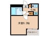 河田町モンプチ 1Kの間取り