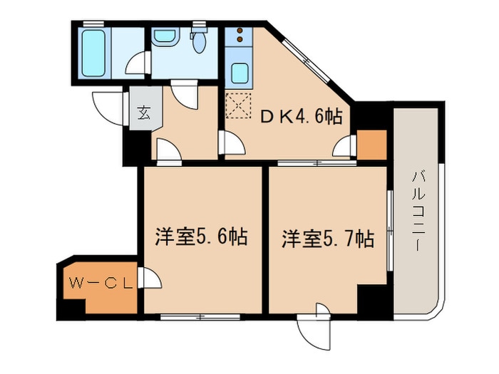 間取り図 SUNNY SIDE KIB