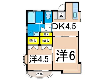 間取図 ｶｰｻ東