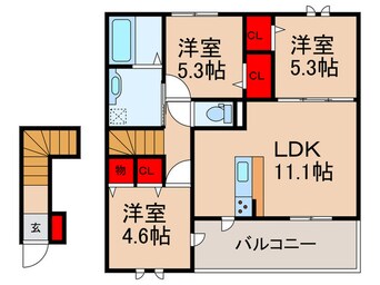 間取図 シティパル櫻