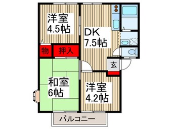 間取図 フラッツ・ファミ－ル