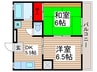 メゾン梅澤きよしヶ丘 2DKの間取り