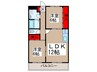 リバ－サイド東川口No.1・No.2 2LDKの間取り
