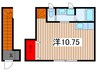 フランフロント大宮 1Rの間取り